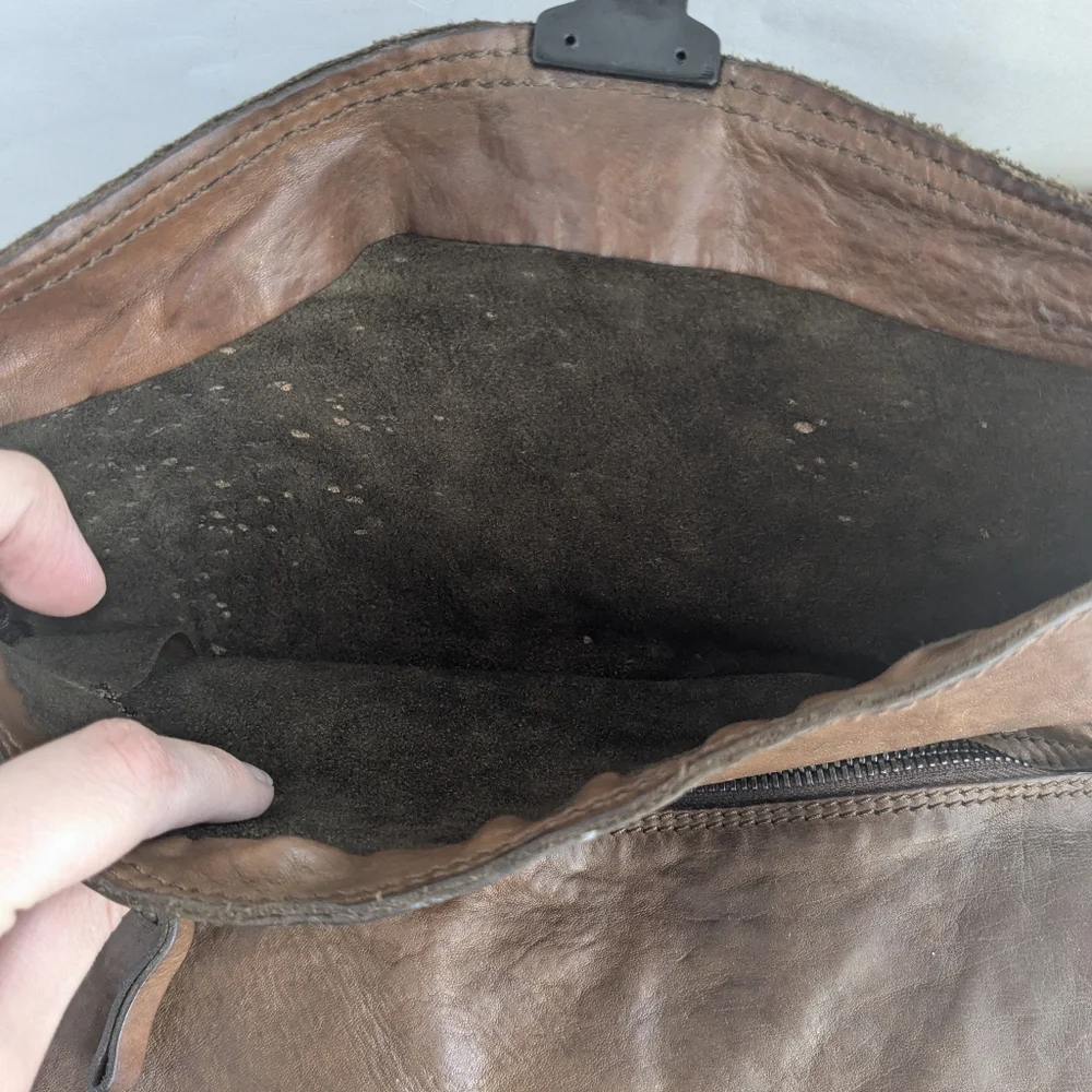 Campomaggi Brown Leather Bag Crossbody Messenger Hobo